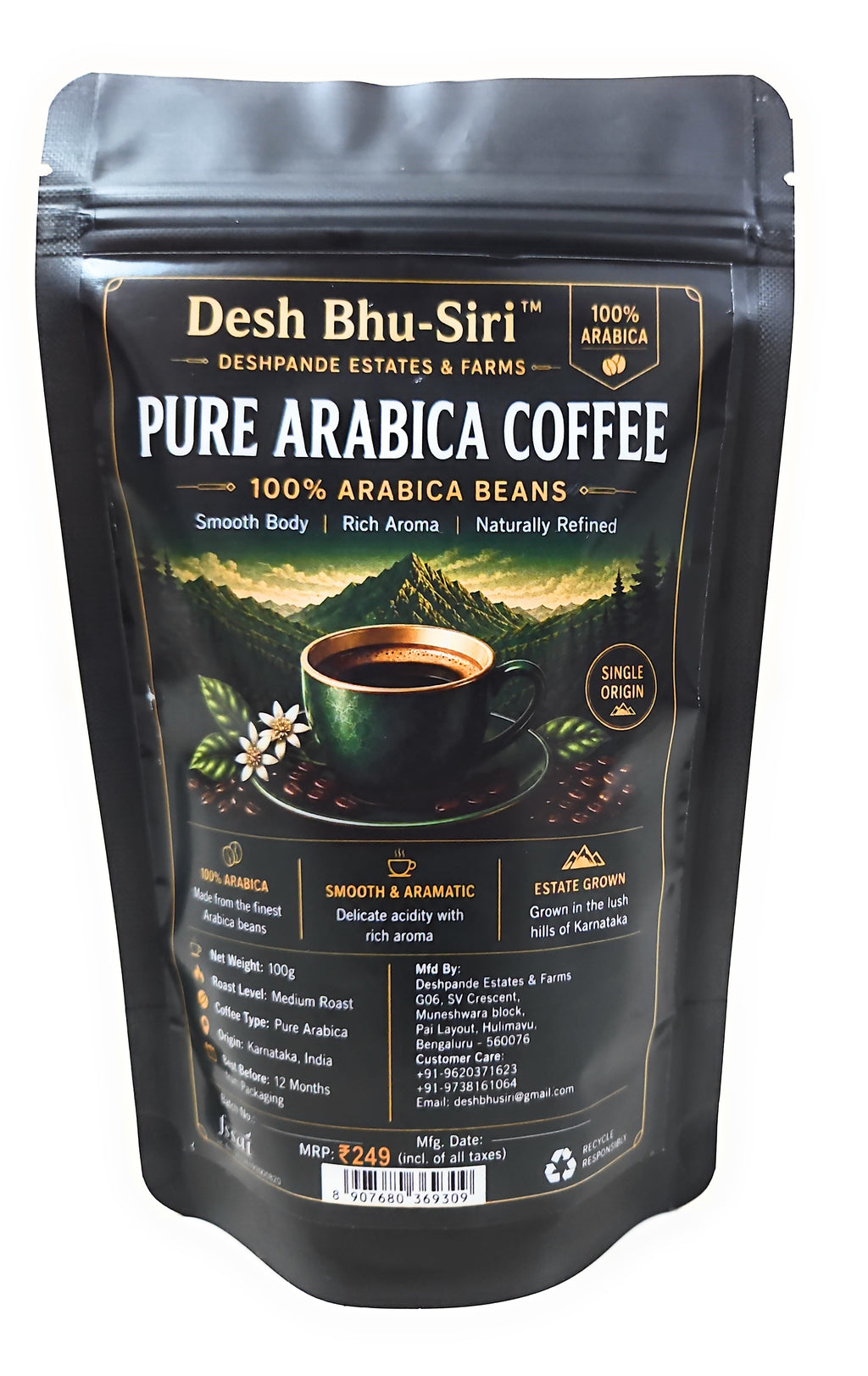 Desh Bhu-Siri Pure Arabica 250g