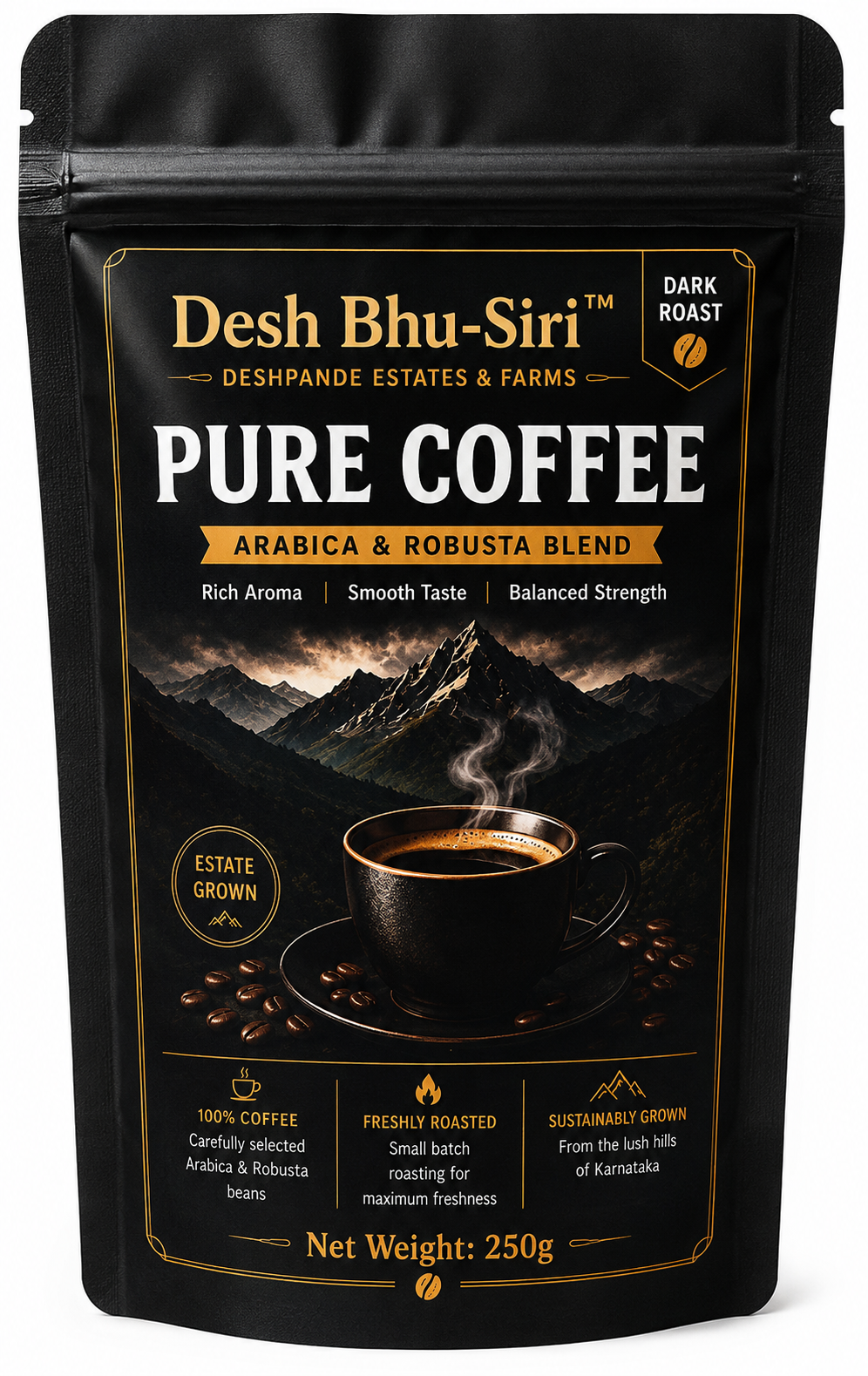 Desh Bhu-Siri Pure Coffee 100g